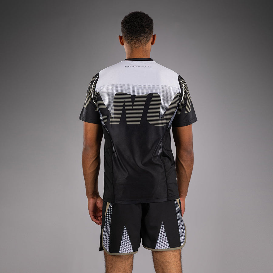 Venum Adrenaline Dry Tech T-Shirt - Black/Sand — product view 2