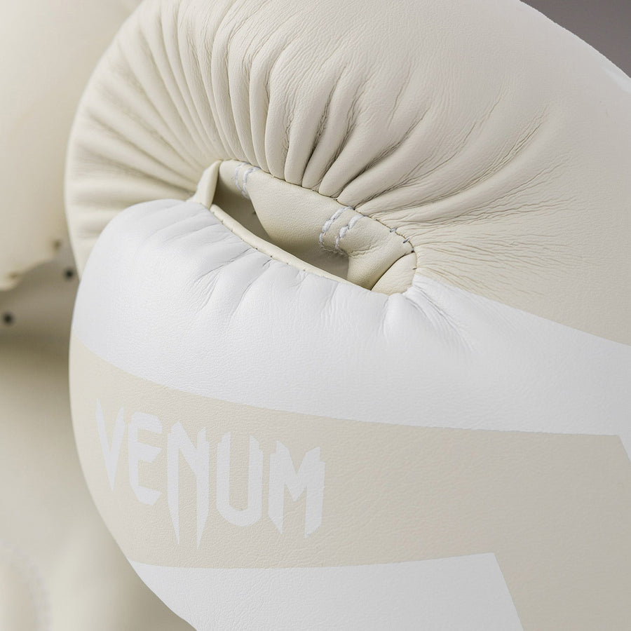Venum Elite Boxing Gloves - White/Ivory — product view 8