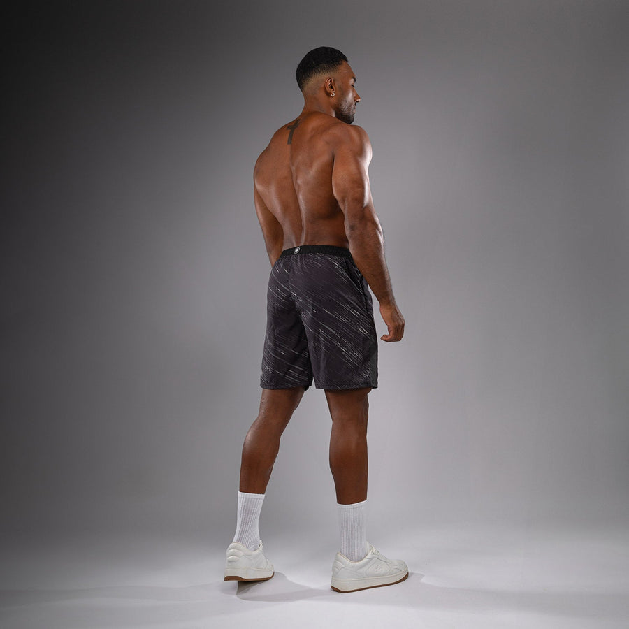 Venum Rapid Training Shorts - Black/Storm Grey — product view 4