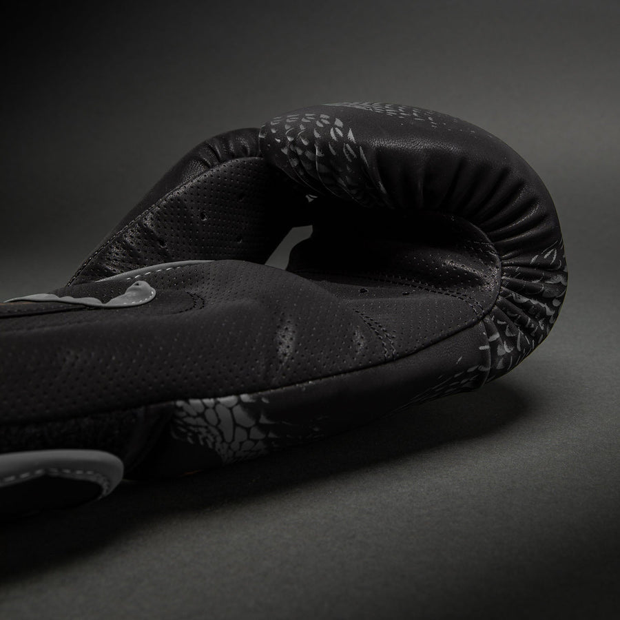 Venum Matupa Boxing Gloves - Black/Grey/Gold — product view 3