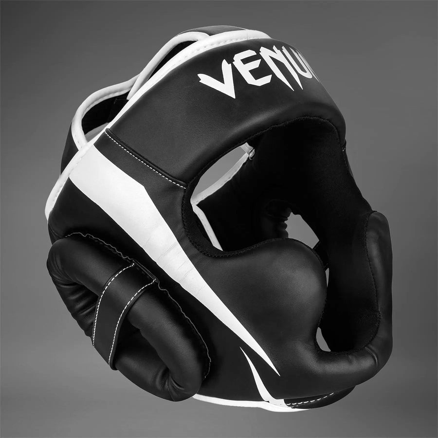 Venum Elite Headgear - Black/White