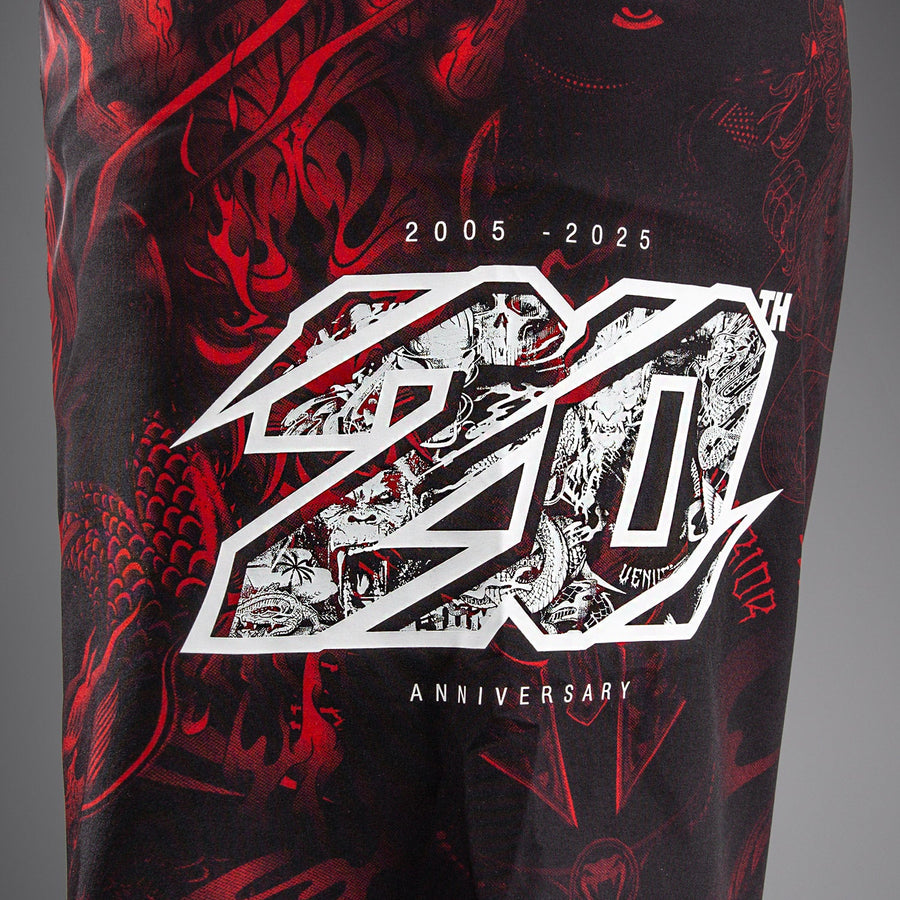 Venum 20th Anniversary Fightshorts - Black/Red — product view 5