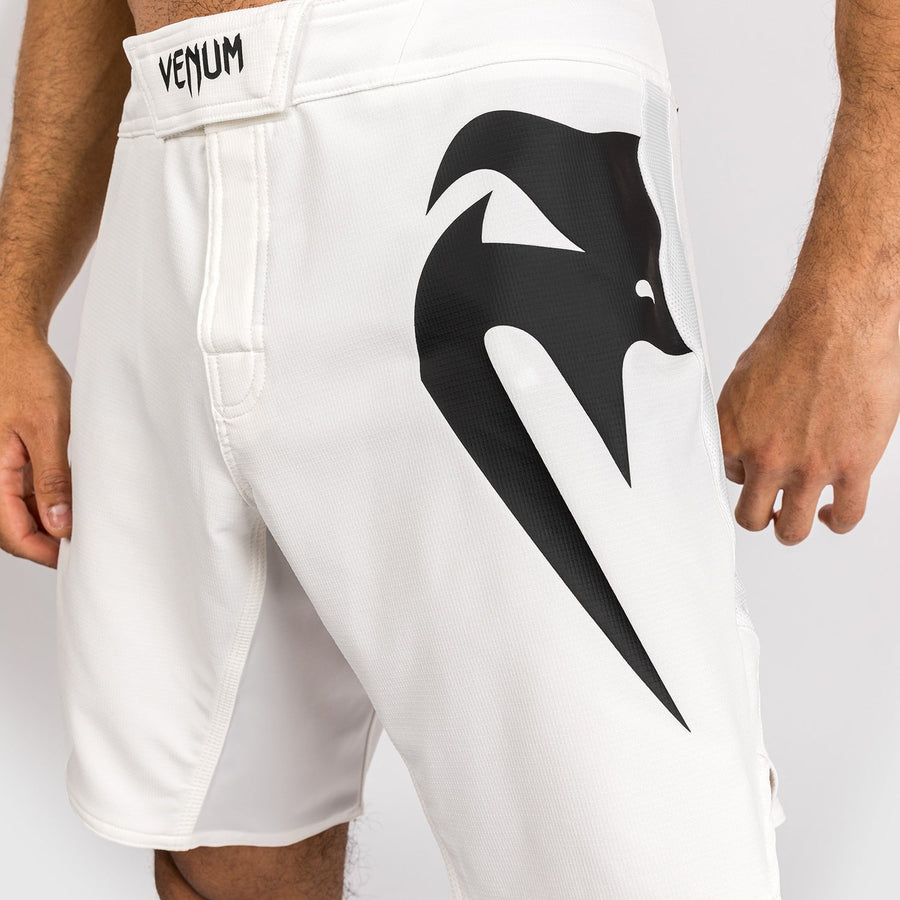 Venum Light 5.0 Fight Shorts - White/Black — product view 6
