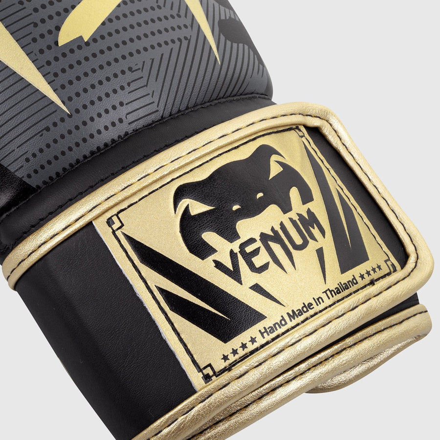 Venum Elite Boxing Gloves - Camo/Gold — product view 3