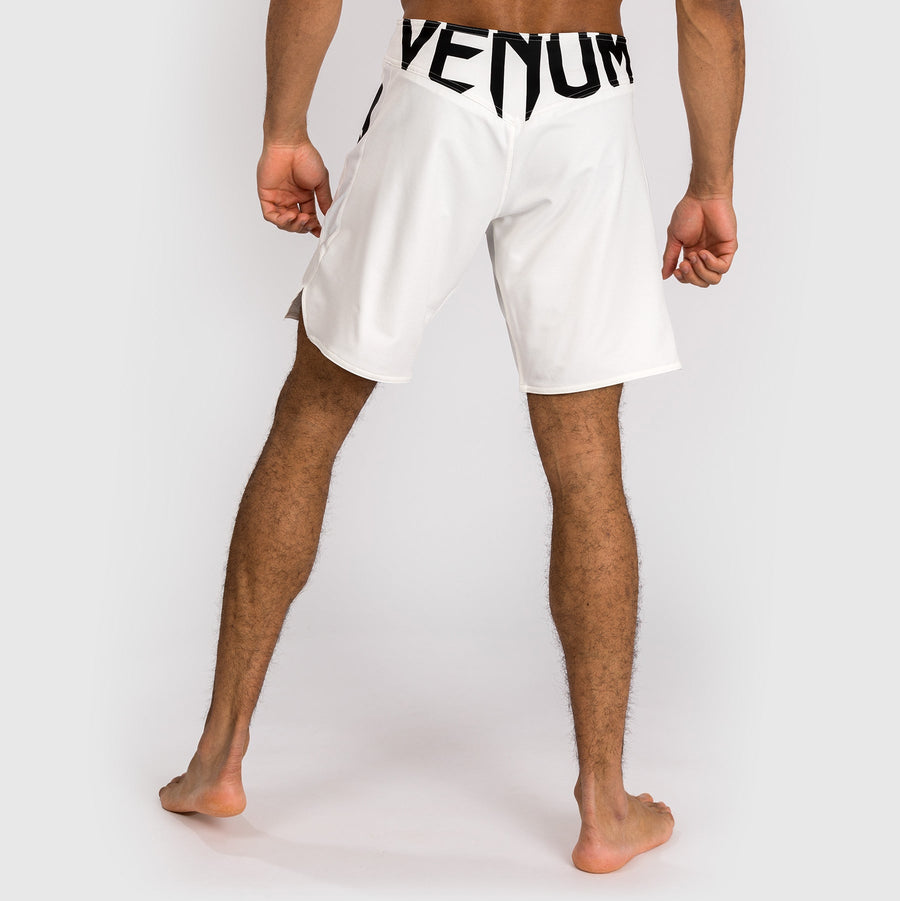 Venum Light 5.0 Fight Shorts - White/Black — product view 5