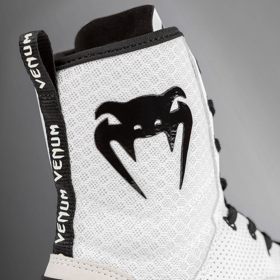 Venum Elite Boxing Shoes - White/Black — product view 4