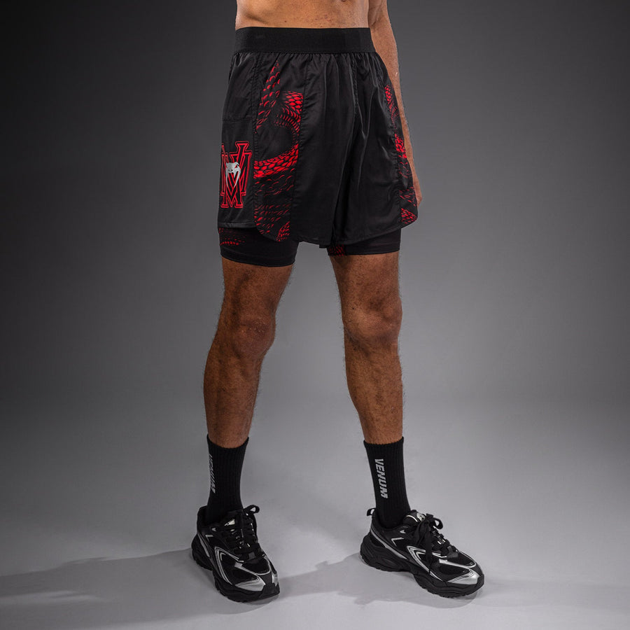 Venum Matupa Training Shorts - Black/Red/Silver — product view 2