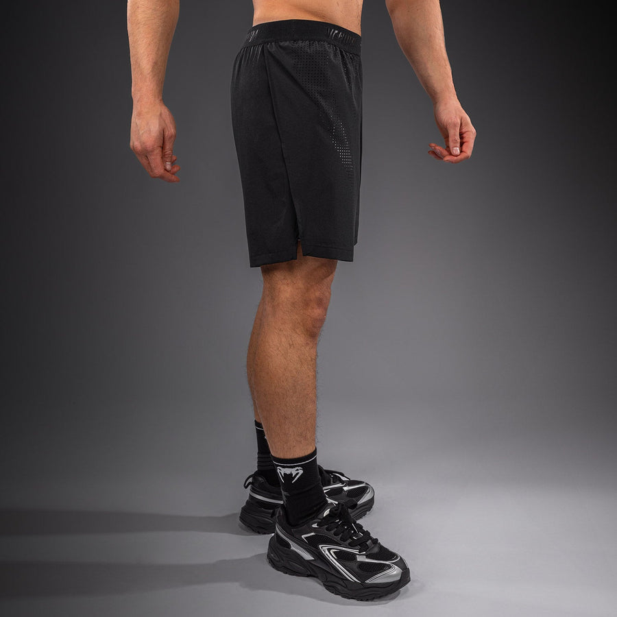 Venum Lazer Hybrid Training Shorts - Black/Grey — product view 4