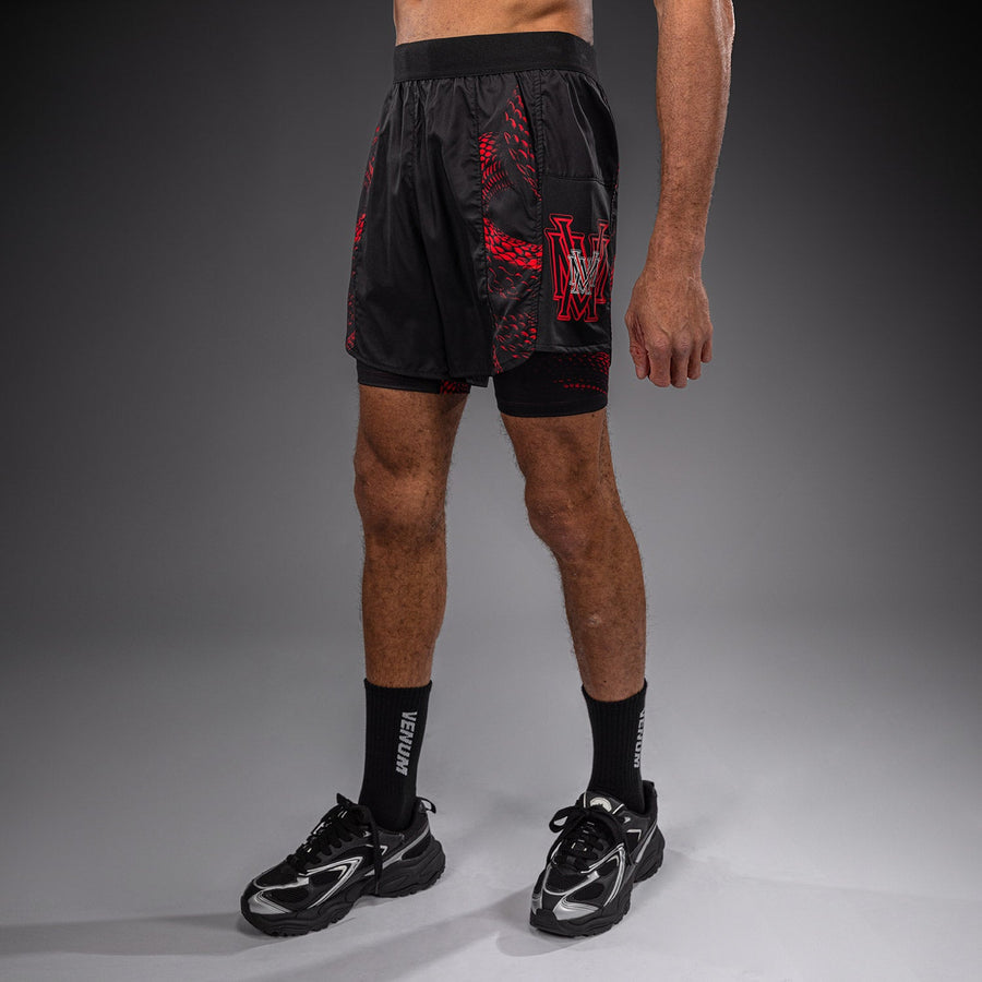 Venum Matupa Training Shorts - Black/Red/Silver — product view 3