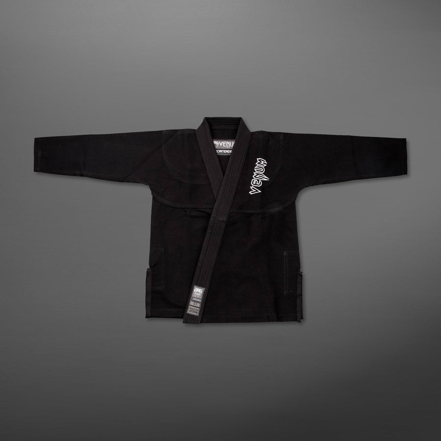 Venum Contender Kids BJJ Gi (Free white belt included) - Black — product view 4