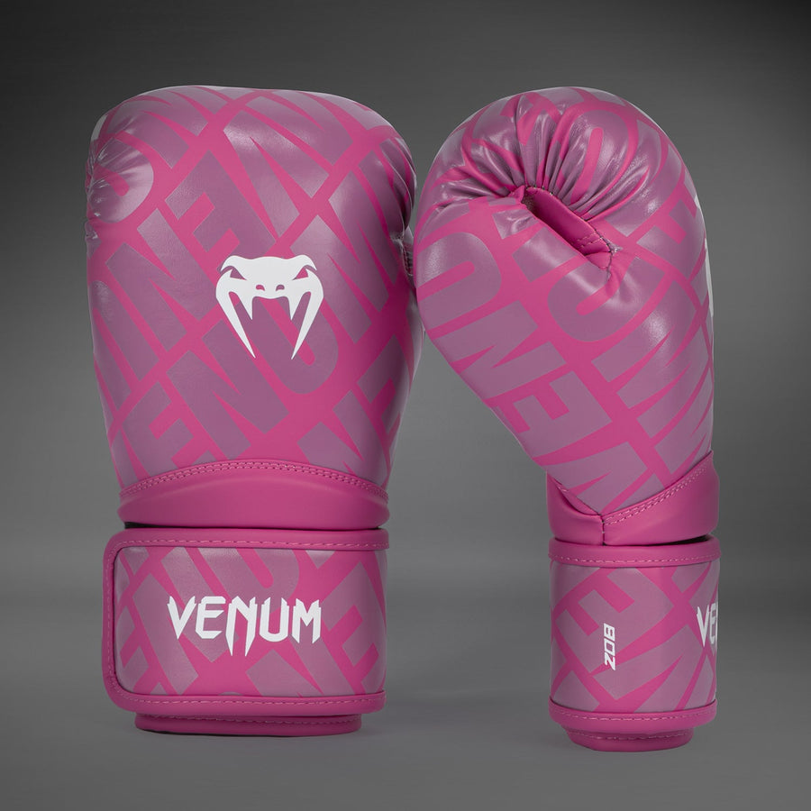 Venum Contender 1.5 XT Boxing Gloves - White/Pink — product view 3
