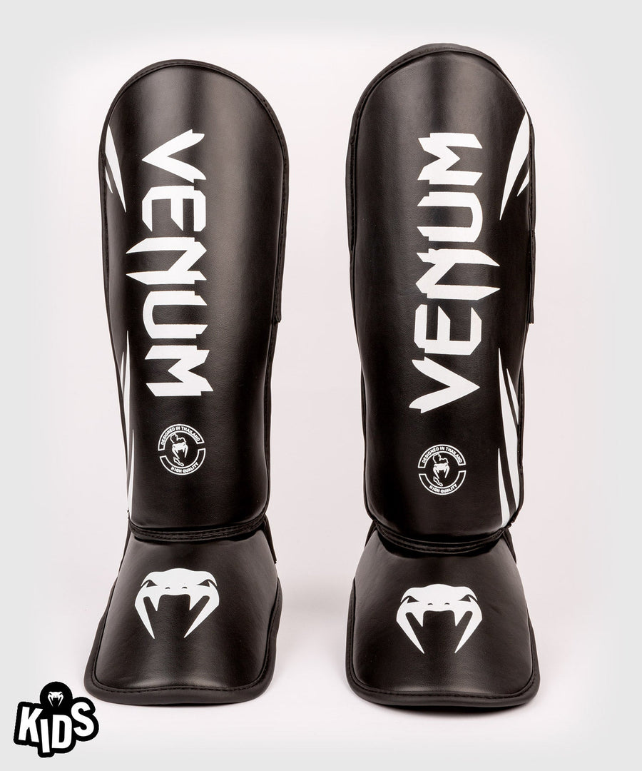 Venum Challenger Kids Shin Guards - Black/White