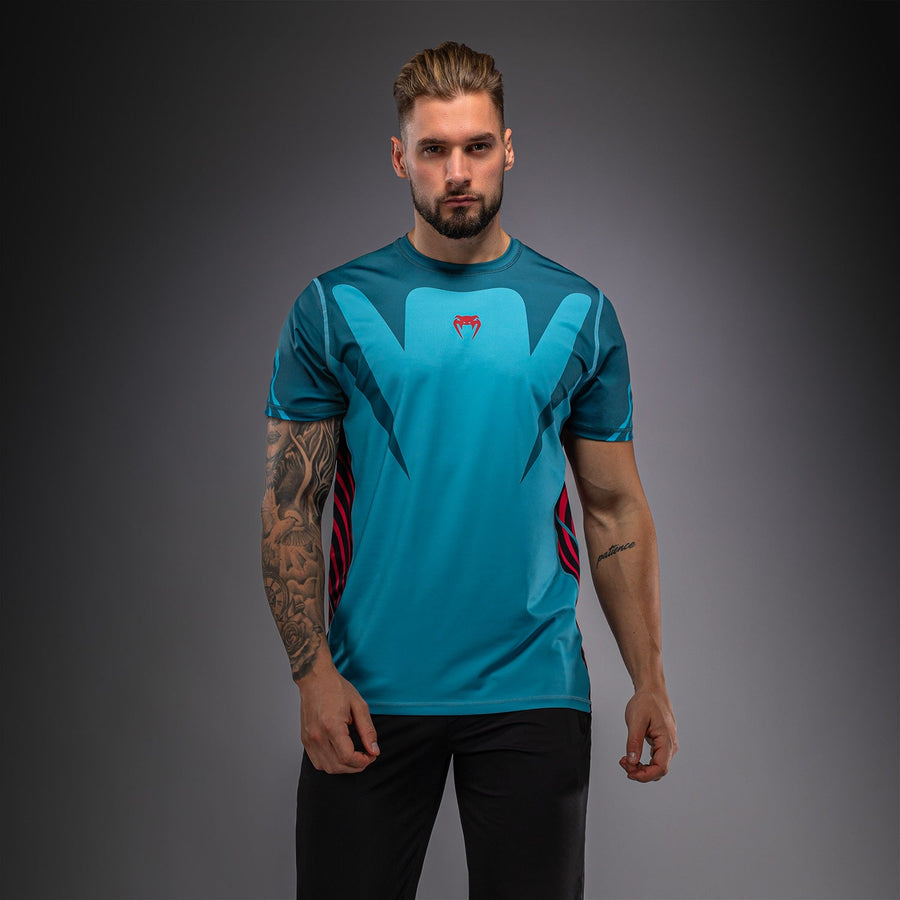 Venum Attack 90 Dry-Tech T-Shirt - Turquoise/Red