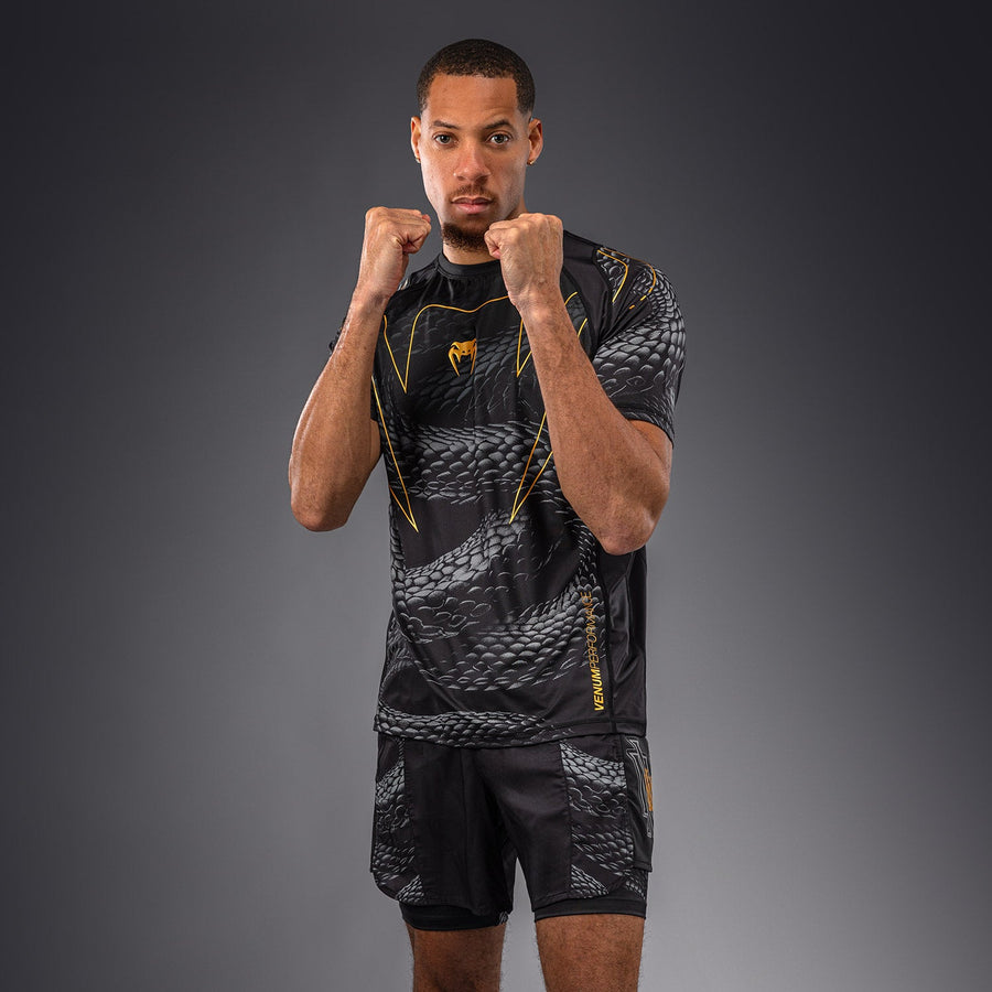 Venum Matupa Dry Tech T-Shirt - Black/Grey/Gold — product view 3