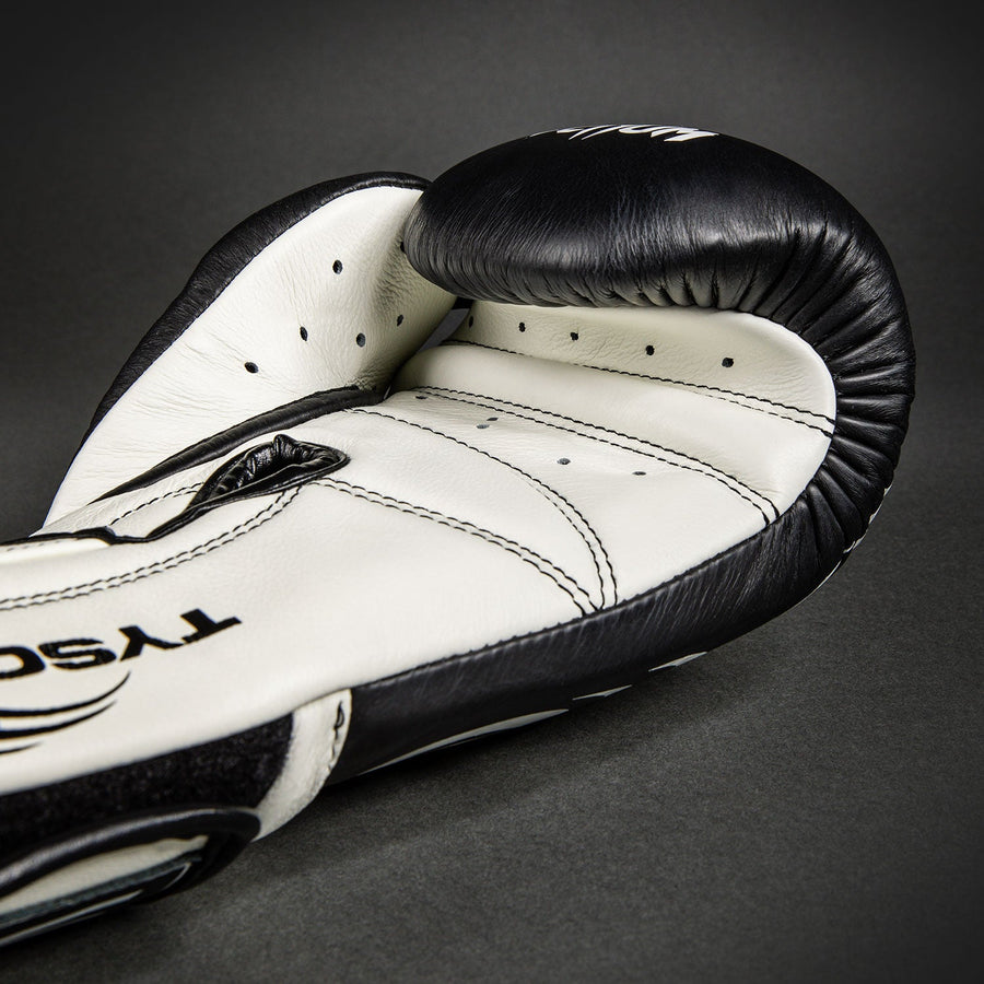 Venum Giant 2.0 Mike Tyson Pro Boxing Gloves - Deep Black/Optical White — product view 7
