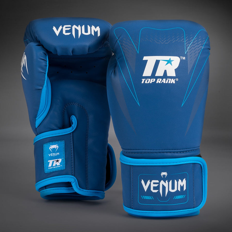 Venum x Top Rank Original Impact Boxing Gloves - Navy Blue — product view 2