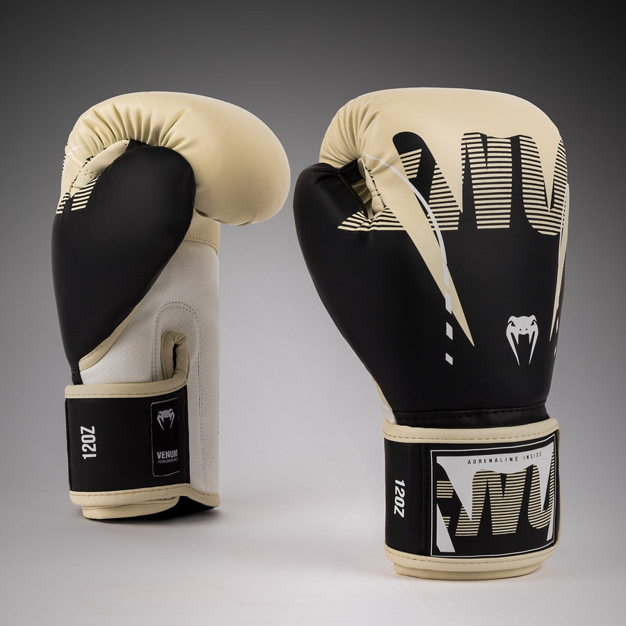 Venum Adrenaline Boxing Gloves - Black/ Ivory — product view 2