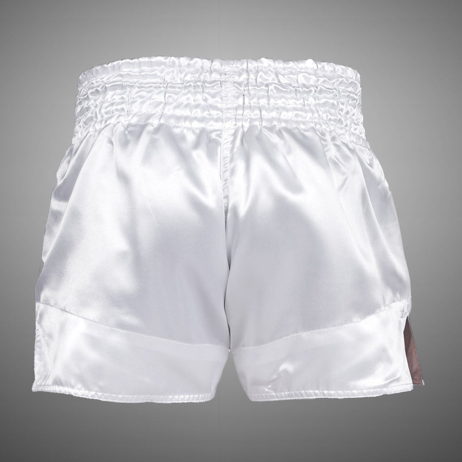 Venum Classic Muay Thai Shorts - White/Black — product view 3