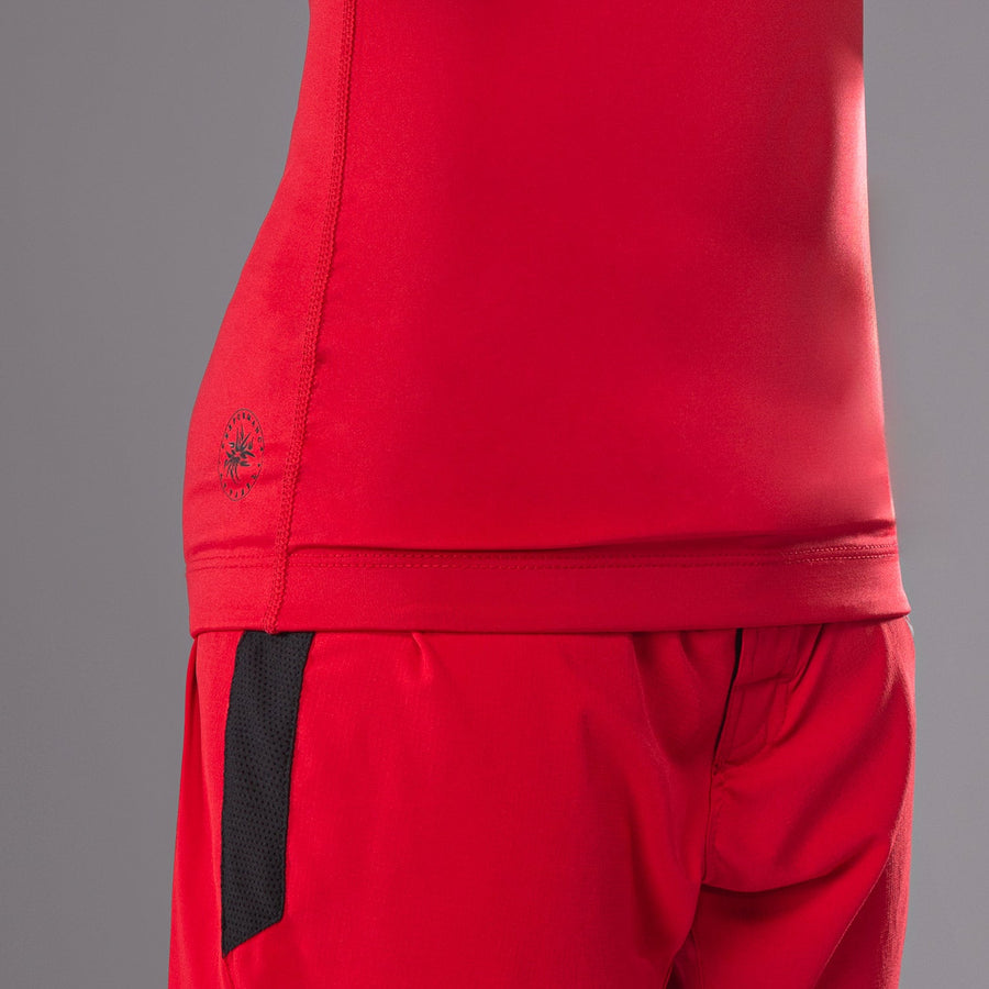Venum Contender Kids Rashguards Long Sleeves - Cherry Red