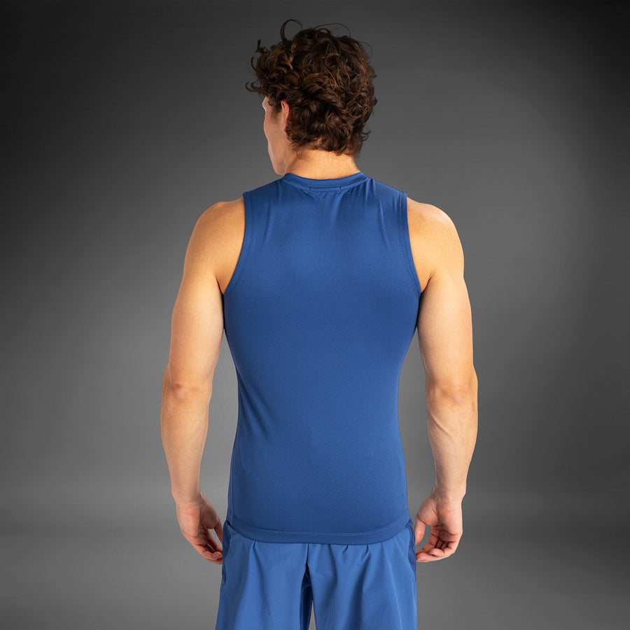Venum Contender Men’s Sleeveless Rashguard - Blue — product view 5