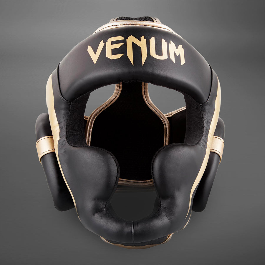 Venum Elite Headgear - Black/Gold