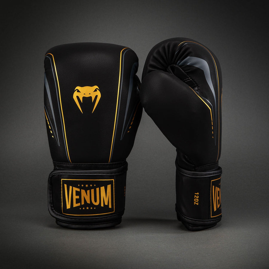 Venum Streamline Boxing Gloves - Black/Gold — product view 2
