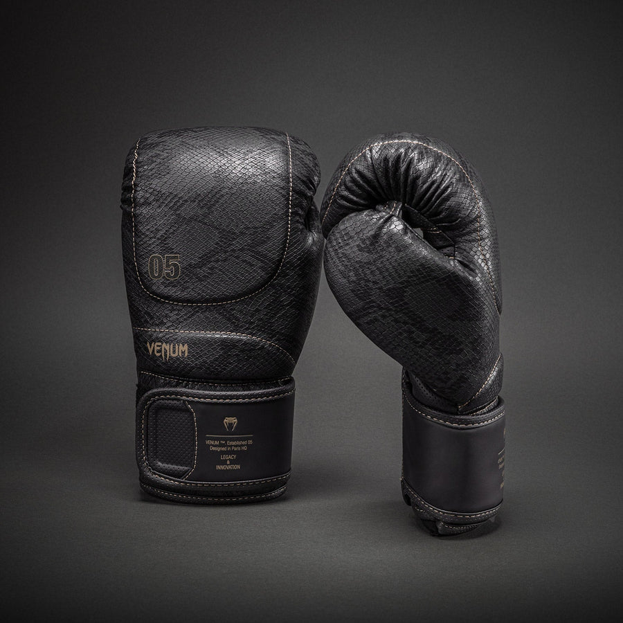 Venum Impact Evo Scales Boxing Gloves - Dark Grey