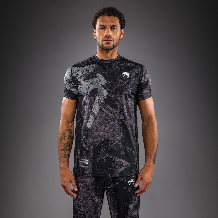 Venum Rage & Workout Dry Tech T-Shirt - Black/Grey