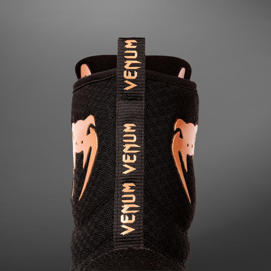 Venum Elite Boxing Shoes – Black/Bronze — product view 4