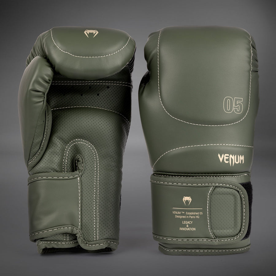Venum Impact Evo Boxing Gloves - Military Green — product view 2