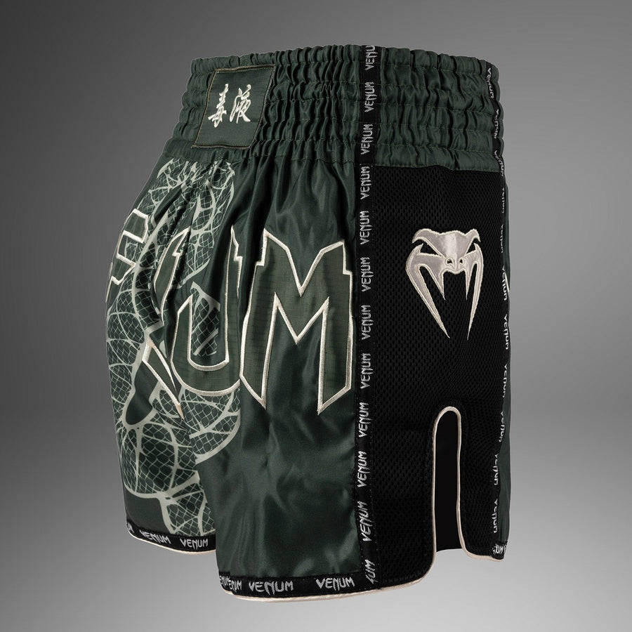 Venum Serpenti Muay Thai Shorts - Khaki/Bronze/Ivory — product view 4