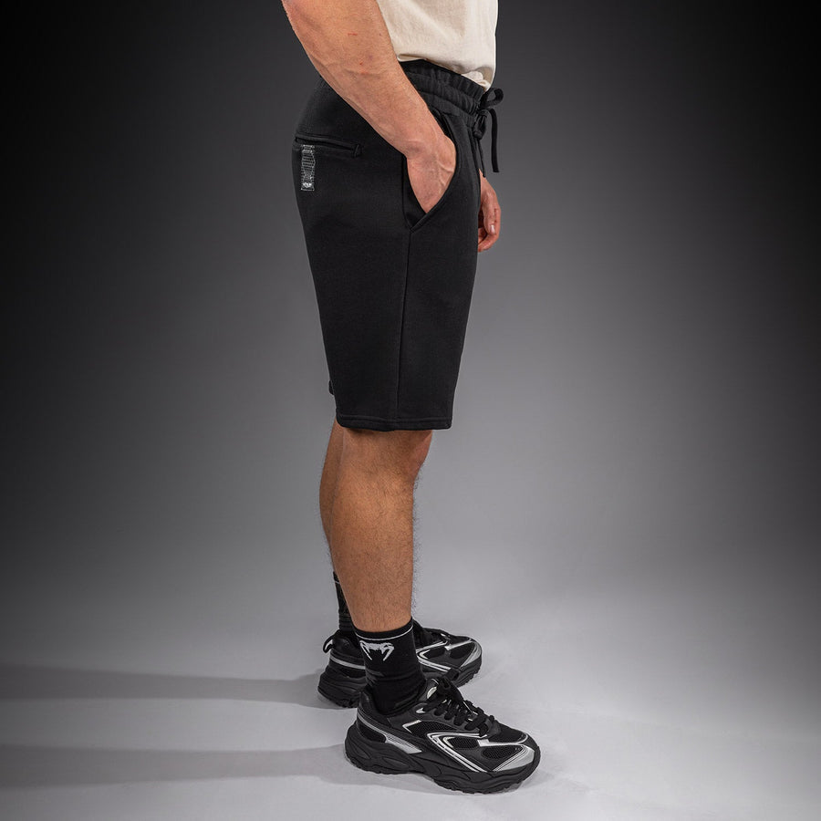 Venum Classic Fleece Cotton Shorts - Black — product view 3