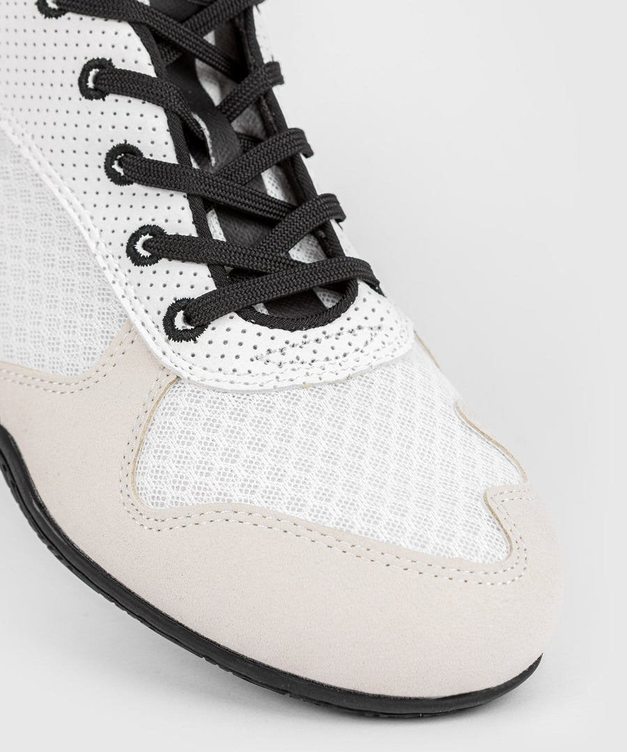 Venum Elite Boxing Shoes - White/Black — product view 2