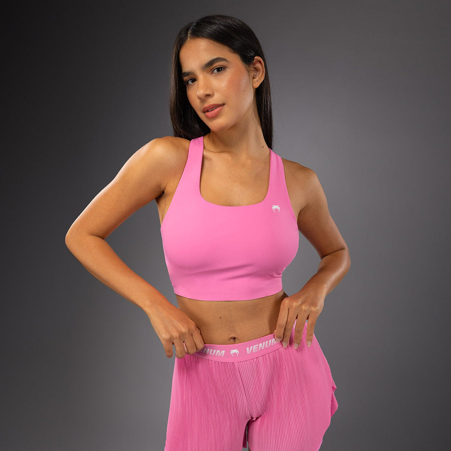 Venum Essential X Women's Sports Bra - Candy Pink — product view 2