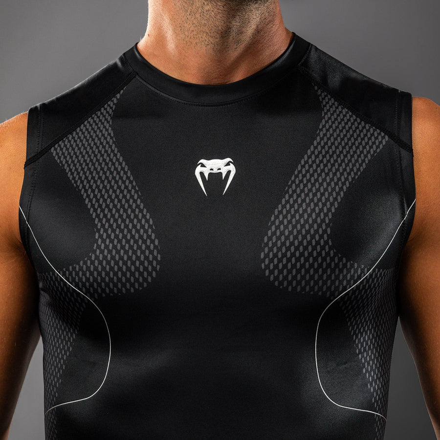 Venum Nexus Sleeveless Rashguard - Black/Silver — product view 4