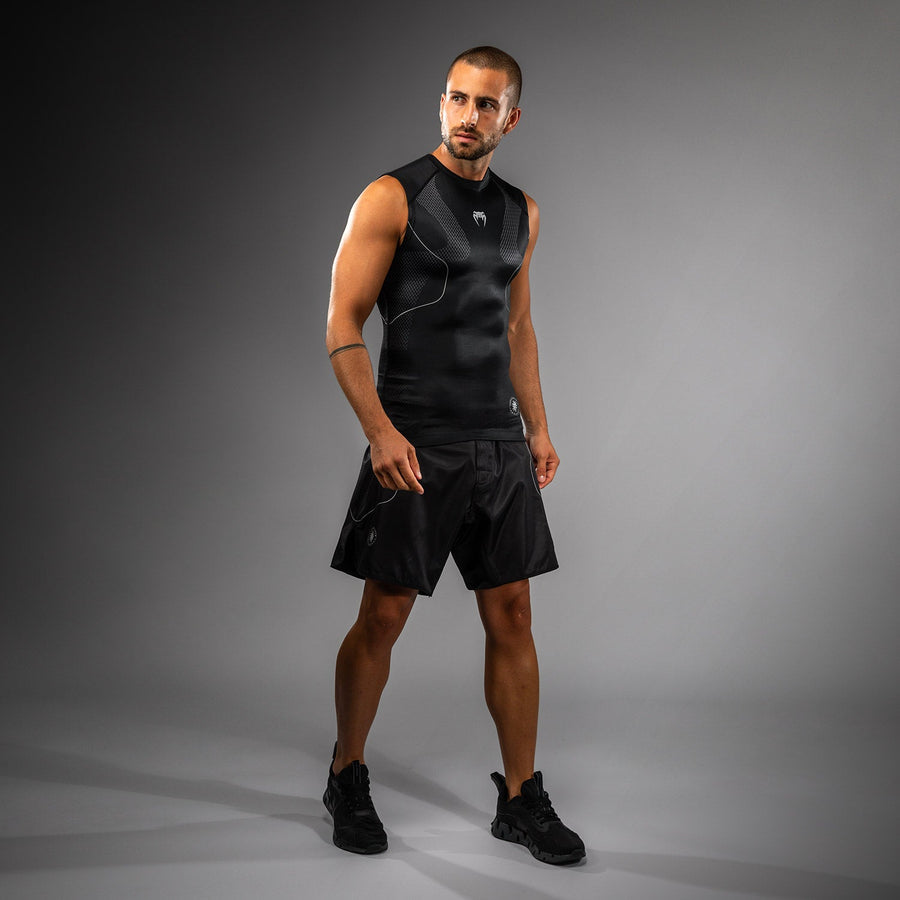 Venum Nexus Sleeveless Rashguard - Black/Silver — product view 6