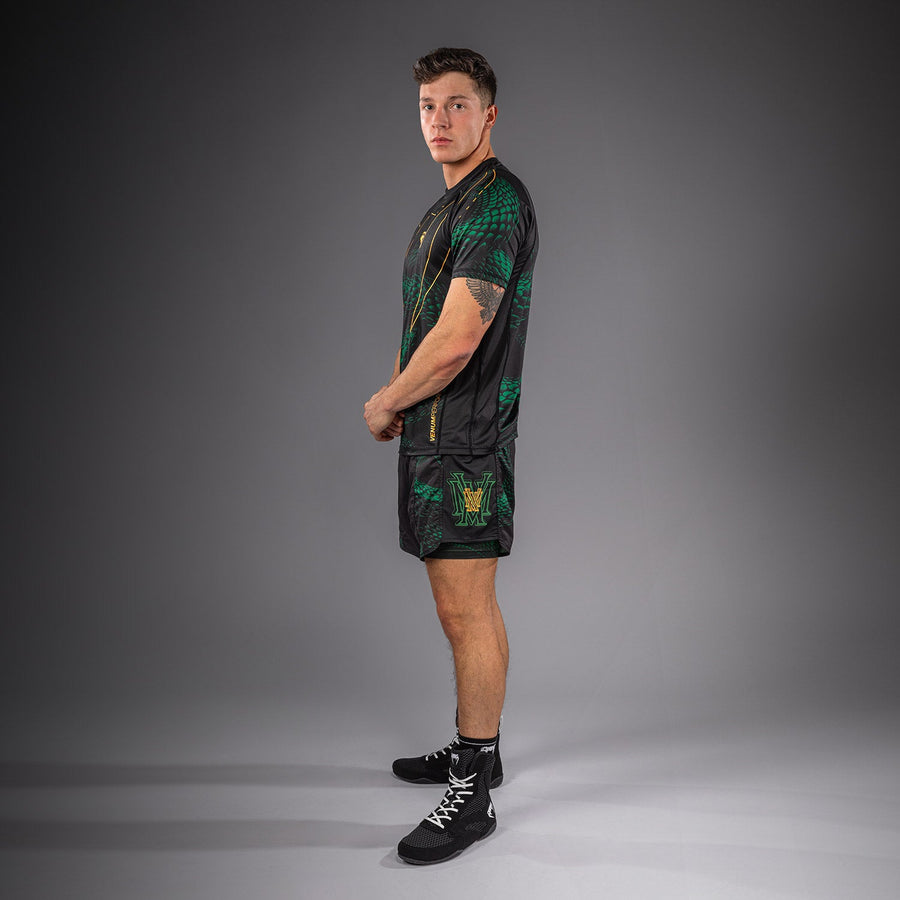 Venum Matupa Dry Tech T-Shirt - Black/Green/Gold — product view 7