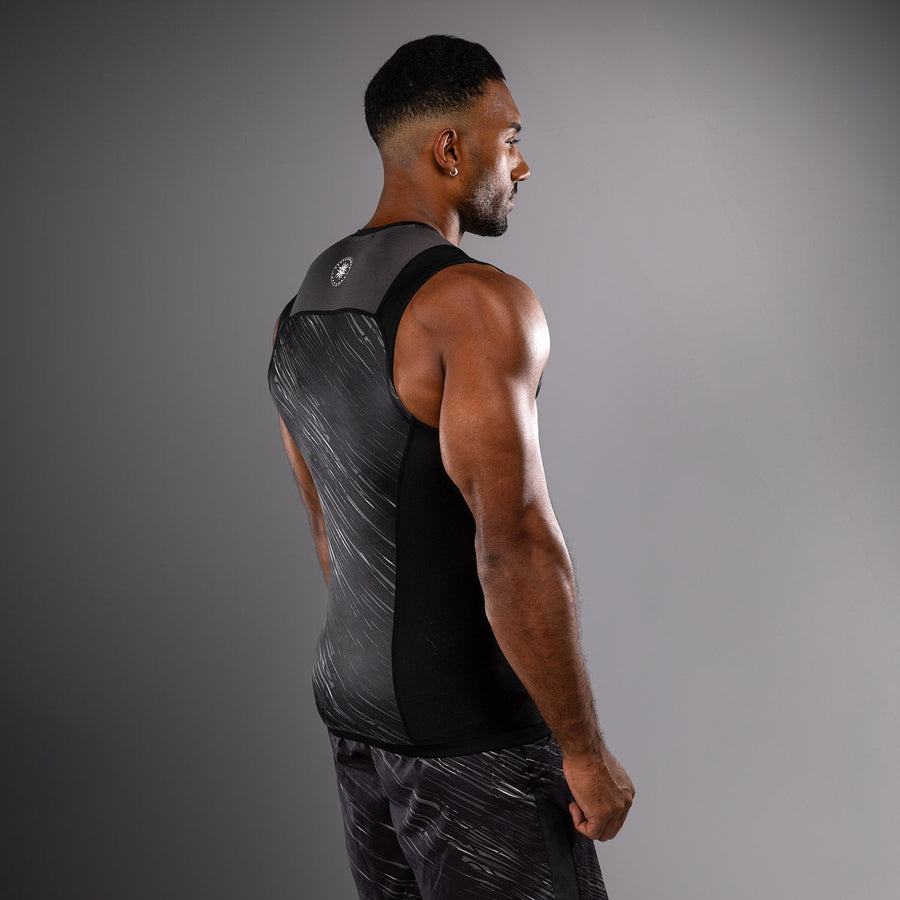 Venum Rapid Sleeveless Rashguard - Black/Storm Grey — product view 5
