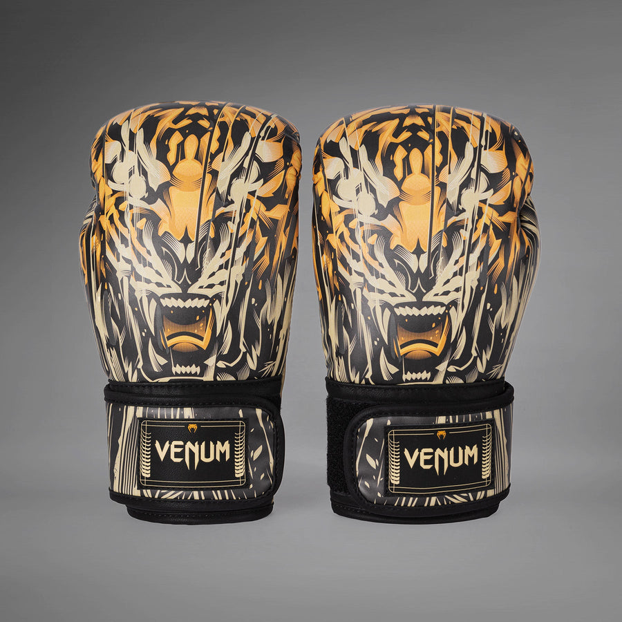 Venum Tiger Boxing Gloves - Black/Neon Orange — product view 4