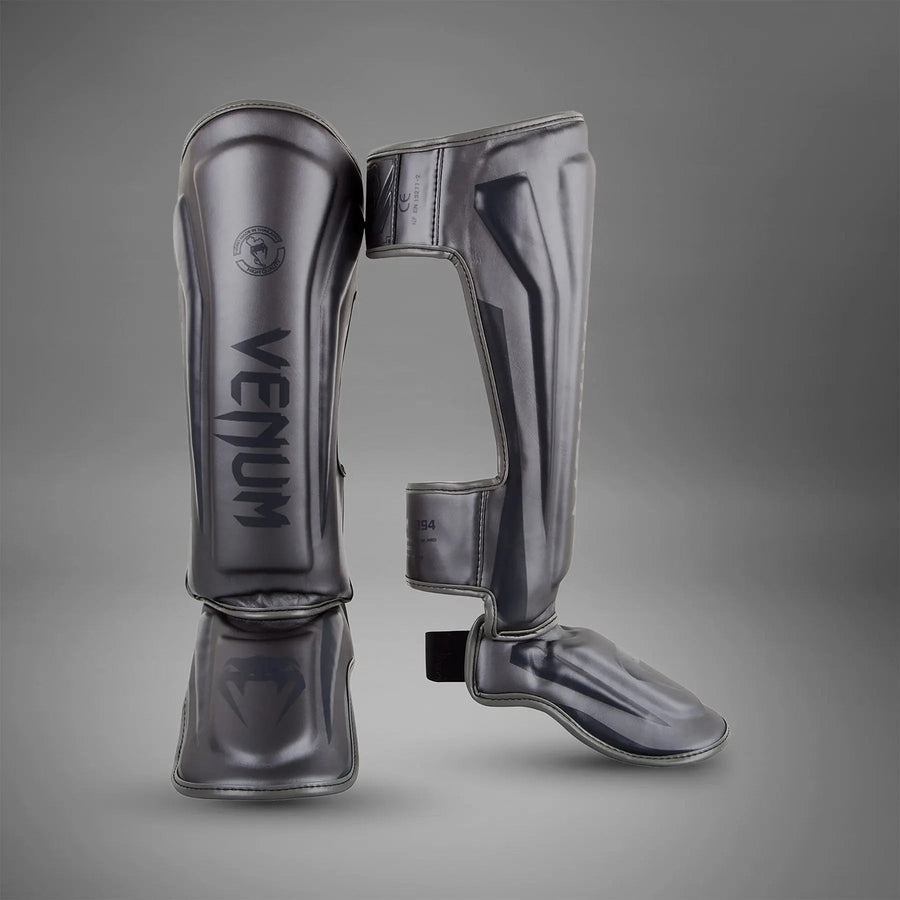 Venum Elite Standup Shinguards - Grey