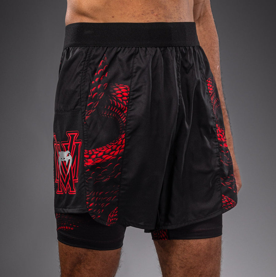 Venum Matupa Training Shorts - Black/Red/Silver — product view 5