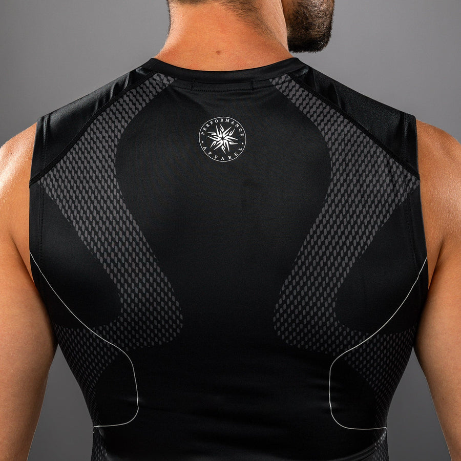 Venum Nexus Sleeveless Rashguard - Black/Silver — product view 5