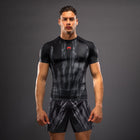 Venum Demon Short Sleeve Rashguard - Black/Grey