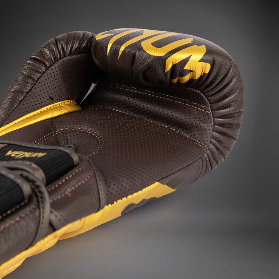 Venum Reverso Boxing Gloves - Chocolate/Gold — product view 7