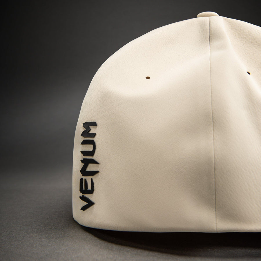 Venum Flexfit Delta Hat beige – rear wordmark detail