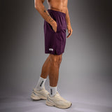 Venum Contender Training Shorts - Dark Purple/ White