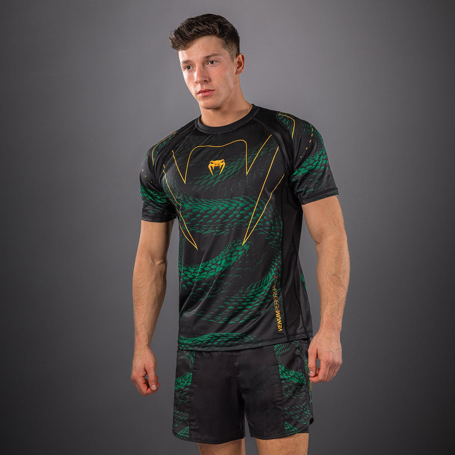 Venum Matupa Dry Tech T-Shirt - Black/Green/Gold — product view 2