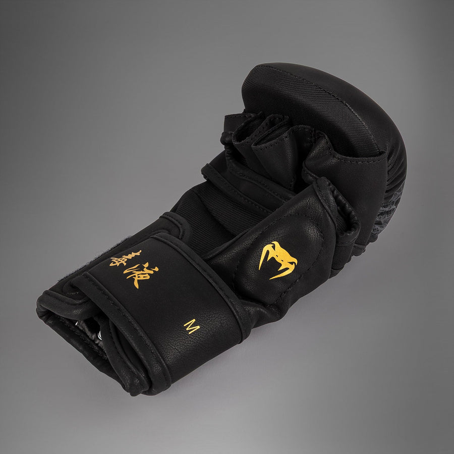Venum Serpenti Sparring Gloves - Black/Silver/Gold — product view 3
