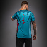 Venum Attack 90 Dry-Tech T-Shirt - Turquoise/Red — product view 3