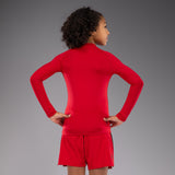 Venum Contender Kids Rashguards Long Sleeves - Cherry Red